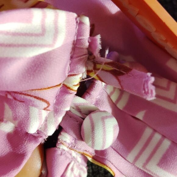 Ann Taylor Pink Floral Midi Dress (Button Strap Broken In Back) - Picture 6 of 6